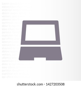 Vector icon laptop . Lorem Ipsum Illustration design