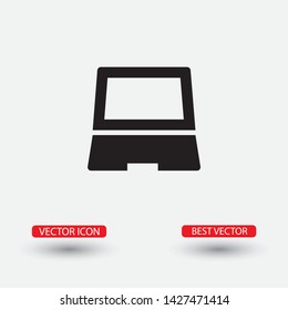 Vector icon laptop . Lorem Ipsum Illustration design