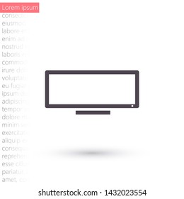Vector icon laptop . Lorem Ipsum Illustration design