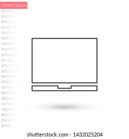 Vector icon laptop . Lorem Ipsum Illustration design