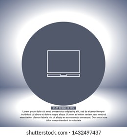 Vector icon laptop . Lorem Ipsum Illustration design