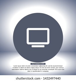 Vector icon laptop . Lorem Ipsum Illustration design