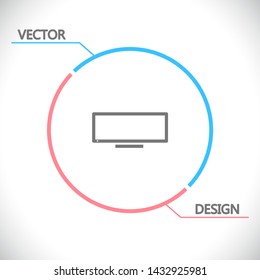 Vector icon laptop . Lorem Ipsum Illustration design