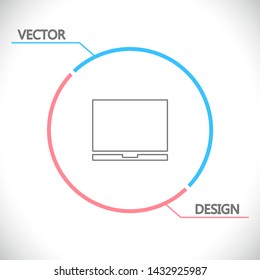 Vector icon laptop . Lorem Ipsum Illustration design