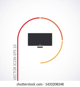 Vector icon laptop . Lorem Ipsum Illustration design