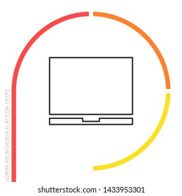 Vector icon laptop . Lorem Ipsum Illustration design