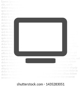 Vector icon laptop . Lorem Ipsum Illustration design