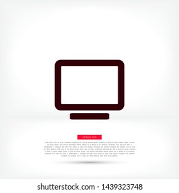 Vector icon laptop . Lorem Ipsum Illustration design