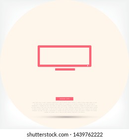 Vector icon laptop . Lorem Ipsum Illustration design