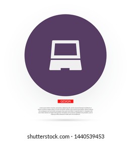 Vector icon laptop . Lorem Ipsum Illustration design