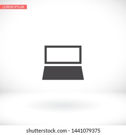 Vector icon laptop . Lorem Ipsum Illustration design