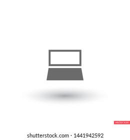Vector icon laptop . Lorem Ipsum Illustration design