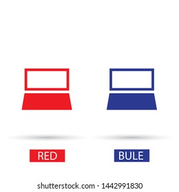 Vector icon laptop . Lorem Ipsum Illustration design