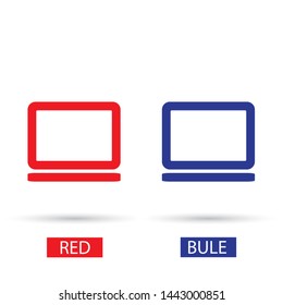 Vector icon laptop . Lorem Ipsum Illustration design