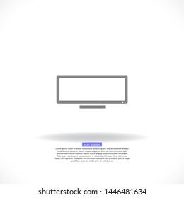 Vector icon laptop . Lorem Ipsum Illustration design
