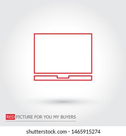 Vector icon laptop . Lorem Ipsum Illustration design