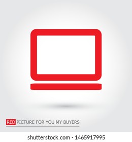 Vector icon laptop . Lorem Ipsum Illustration design