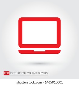 Vector icon laptop . Lorem Ipsum Illustration design