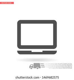 Vector icon laptop . Lorem Ipsum Illustration design