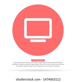 Vector icon laptop . Lorem Ipsum Illustration design