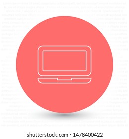 Vector icon laptop . Lorem Ipsum Illustration design