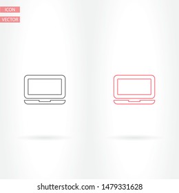 Vector icon laptop . Lorem Ipsum Illustration design
