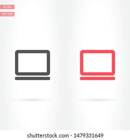 Vector icon laptop . Lorem Ipsum Illustration design