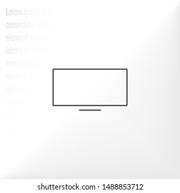 Vector icon laptop . Lorem Ipsum Illustration design