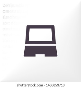 Vector icon laptop . Lorem Ipsum Illustration design