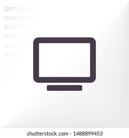 Vector icon laptop . Lorem Ipsum Illustration design
