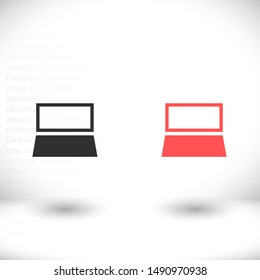 Vector icon laptop . Lorem Ipsum Illustration design