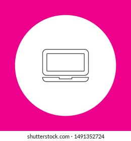 Vector icon laptop . Lorem Ipsum Illustration design