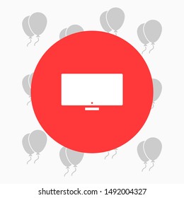 Vector icon laptop . Lorem Ipsum Illustration design