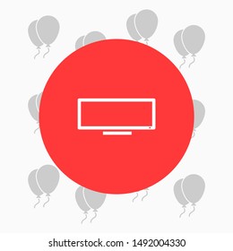 Vector icon laptop . Lorem Ipsum Illustration design