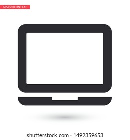 Vector icon laptop . Lorem Ipsum Illustration design