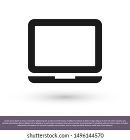 Vector icon laptop . Lorem Ipsum Illustration design