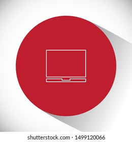 Vector icon laptop . Lorem Ipsum Illustration design