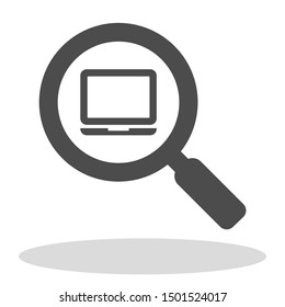 Vector icon laptop . Lorem Ipsum Illustration design