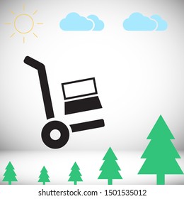 Vector icon laptop . Lorem Ipsum Illustration design