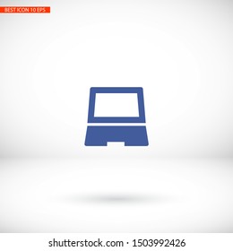 Vector icon laptop . Lorem Ipsum Illustration design