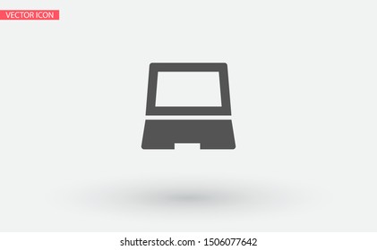 Vector icon laptop . Lorem Ipsum Illustration design