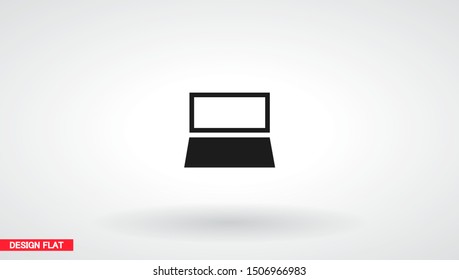 Vector icon laptop . Lorem Ipsum Illustration design