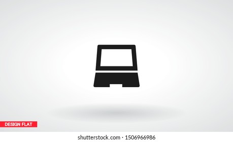 Vector icon laptop . Lorem Ipsum Illustration design
