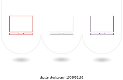 Vector icon laptop . Lorem Ipsum Illustration design