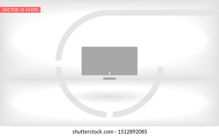 Vector icon laptop . Lorem Ipsum Illustration design