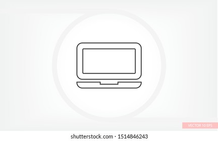 Vector icon laptop . Lorem Ipsum Illustration design