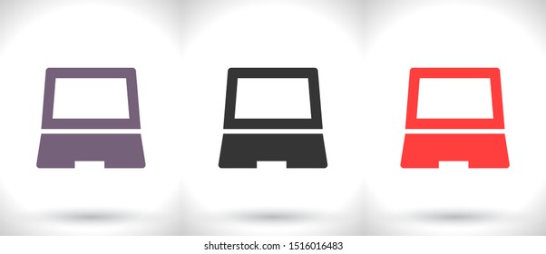 Vector icon laptop . Lorem Ipsum Illustration design