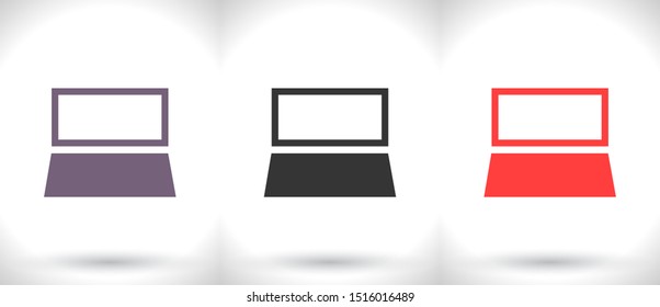 Vector icon laptop . Lorem Ipsum Illustration design