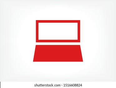 Vector icon laptop . Lorem Ipsum Illustration design