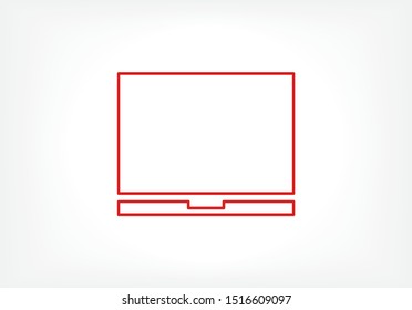 Vector icon laptop . Lorem Ipsum Illustration design